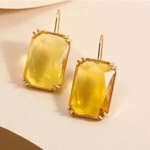 ❤️ FREE Baguette Large Drop Rock Hipster Chic Glam Party Elegant Classy Earrings